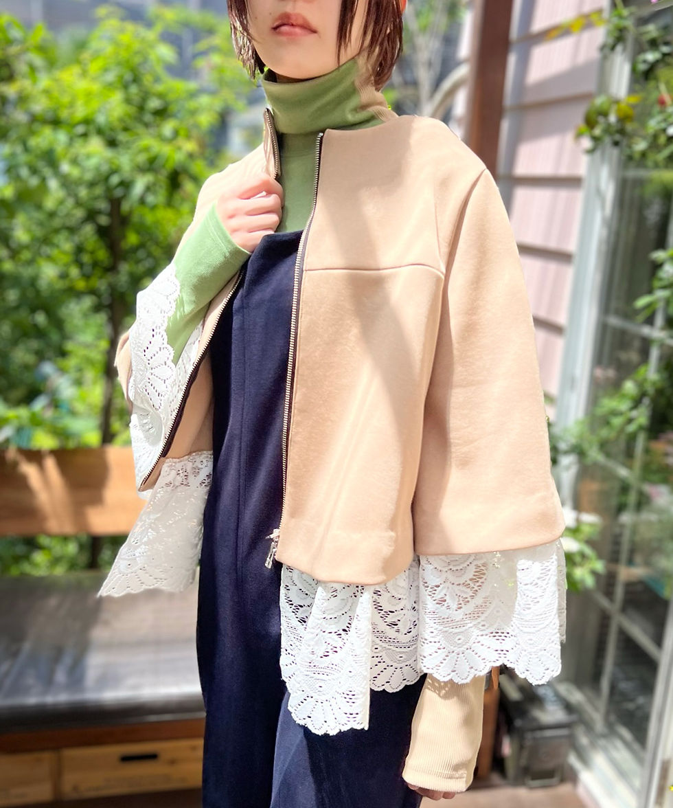 サムネイル： Lace bell sleeve pullover