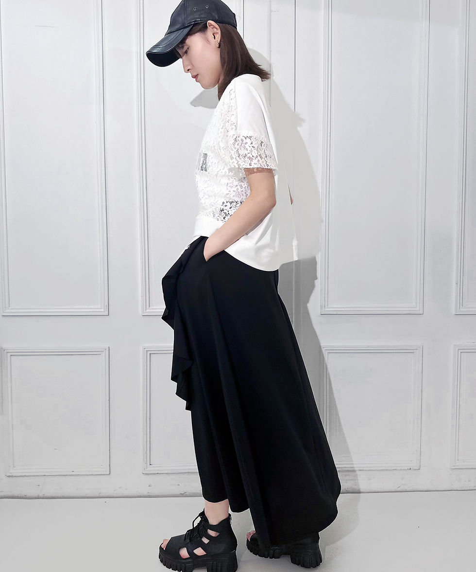 サムネイル： Frill design maxi skirt