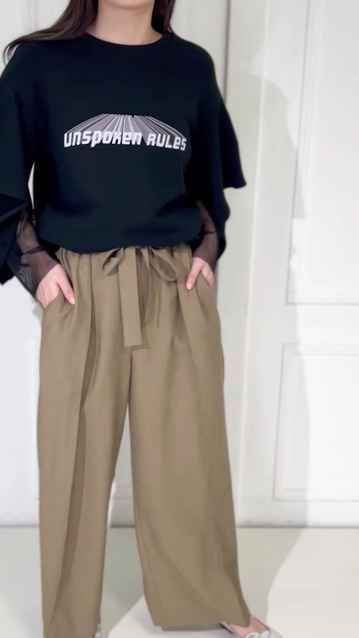 サムネイル： Dobby chidori tuck wide pants