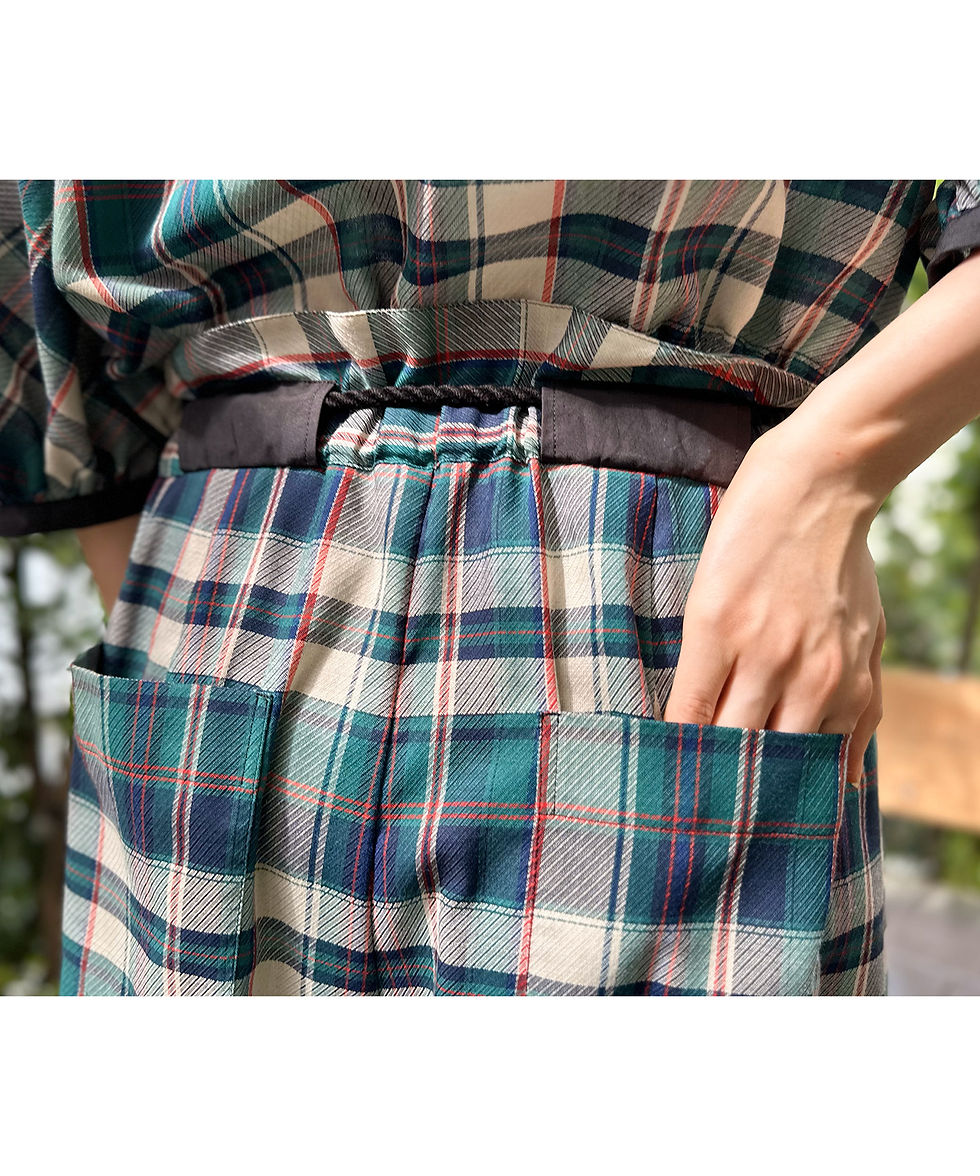 サムネイル： Import tartan check wide pants(製品）