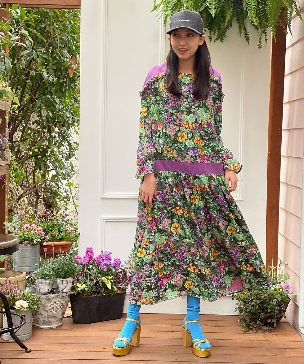 サムネイル： ☆Import flower gather dress