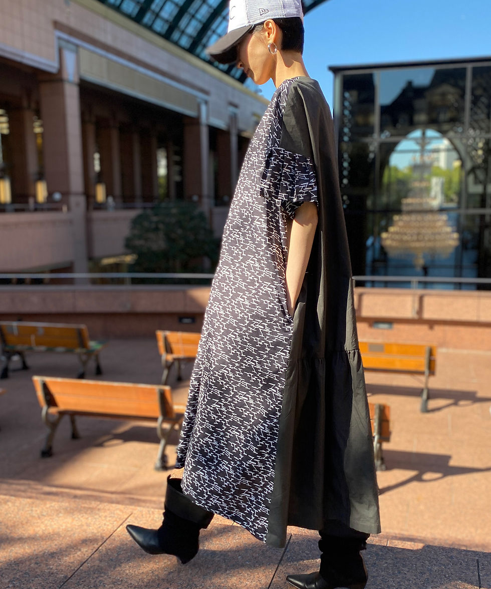 サムネイル： ★Import monotone print dress