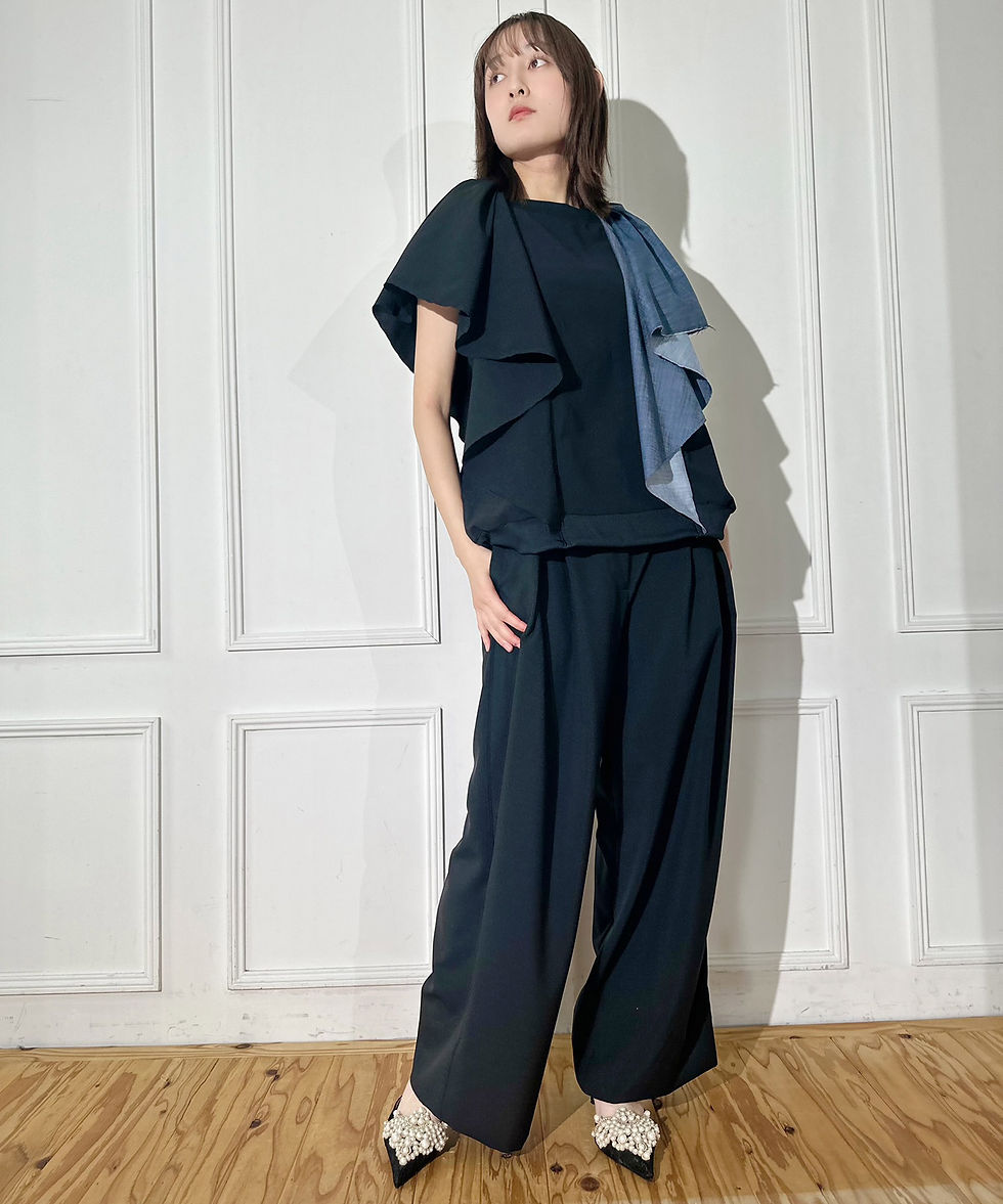 サムネイル： Tuck design wide pants