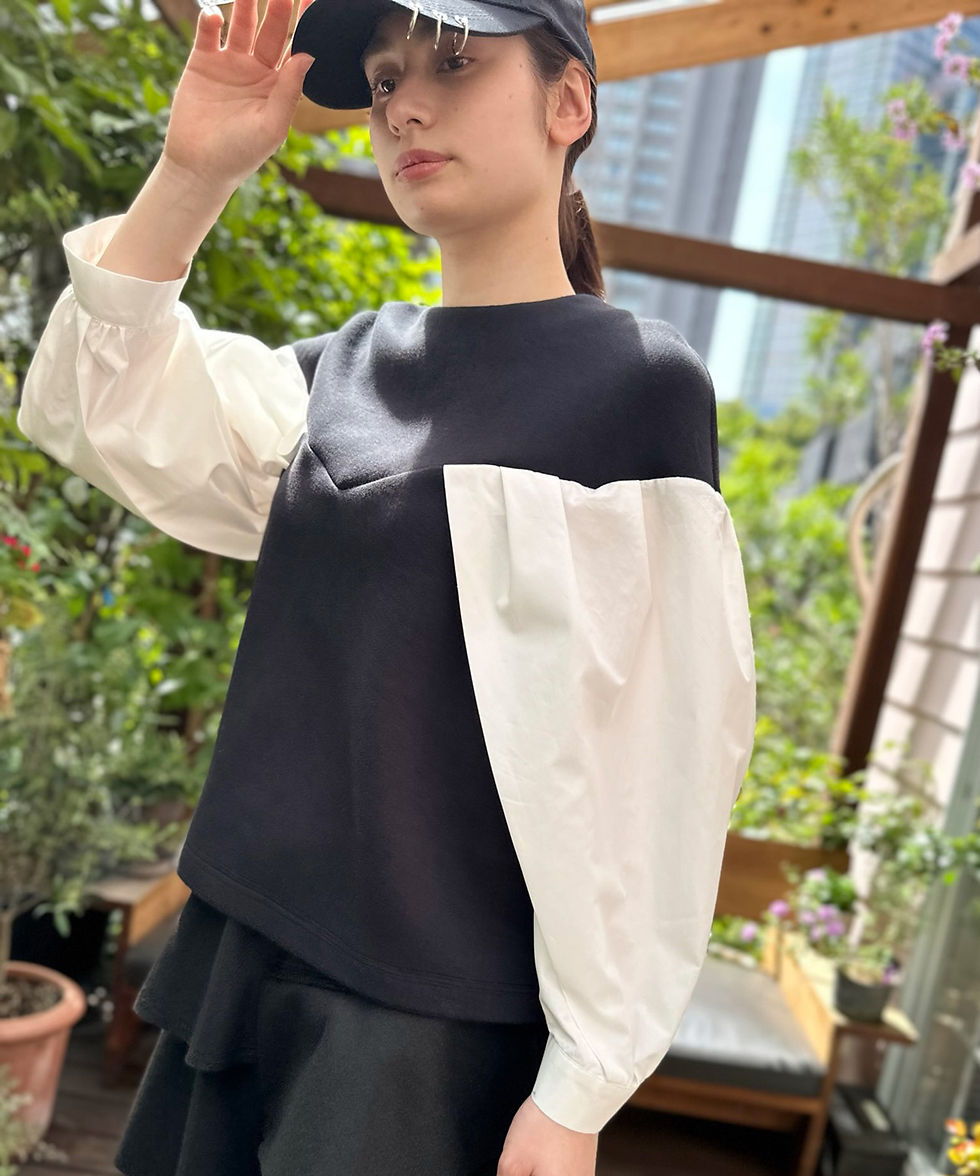 サムネイル： Twist shirt sleeve pullover