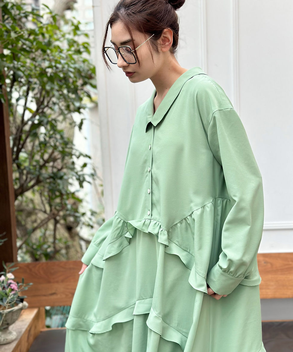 サムネイル： Ruffle frill shirt dress(製品)
