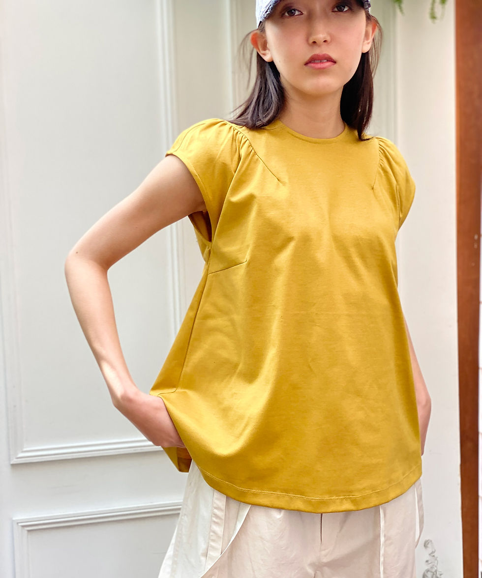 サムネイル： Minimal jersey blouse