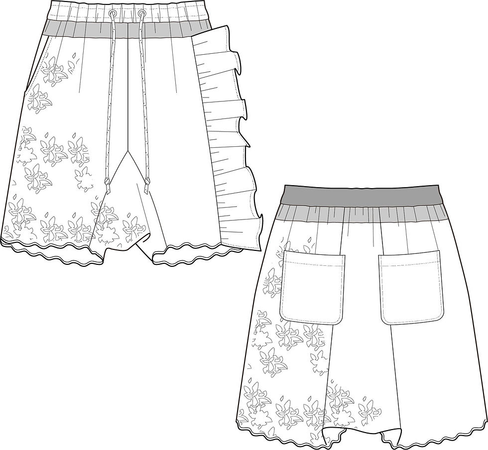 サムネイル： Import raschel lace half pants
