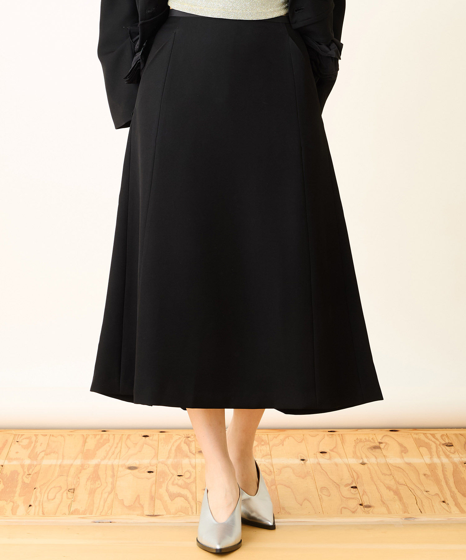 【Prime Black Series】Semi flare skirt