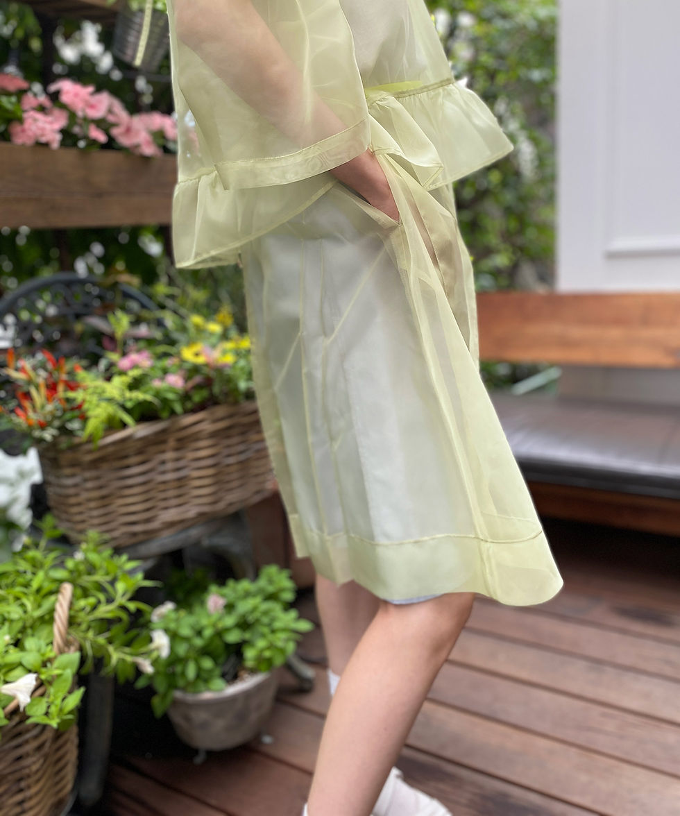サムネイル： Organdy tuck design culottes