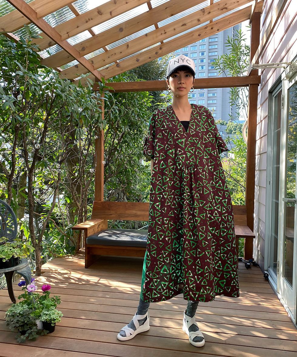 サムネイル： Import triangle print dress