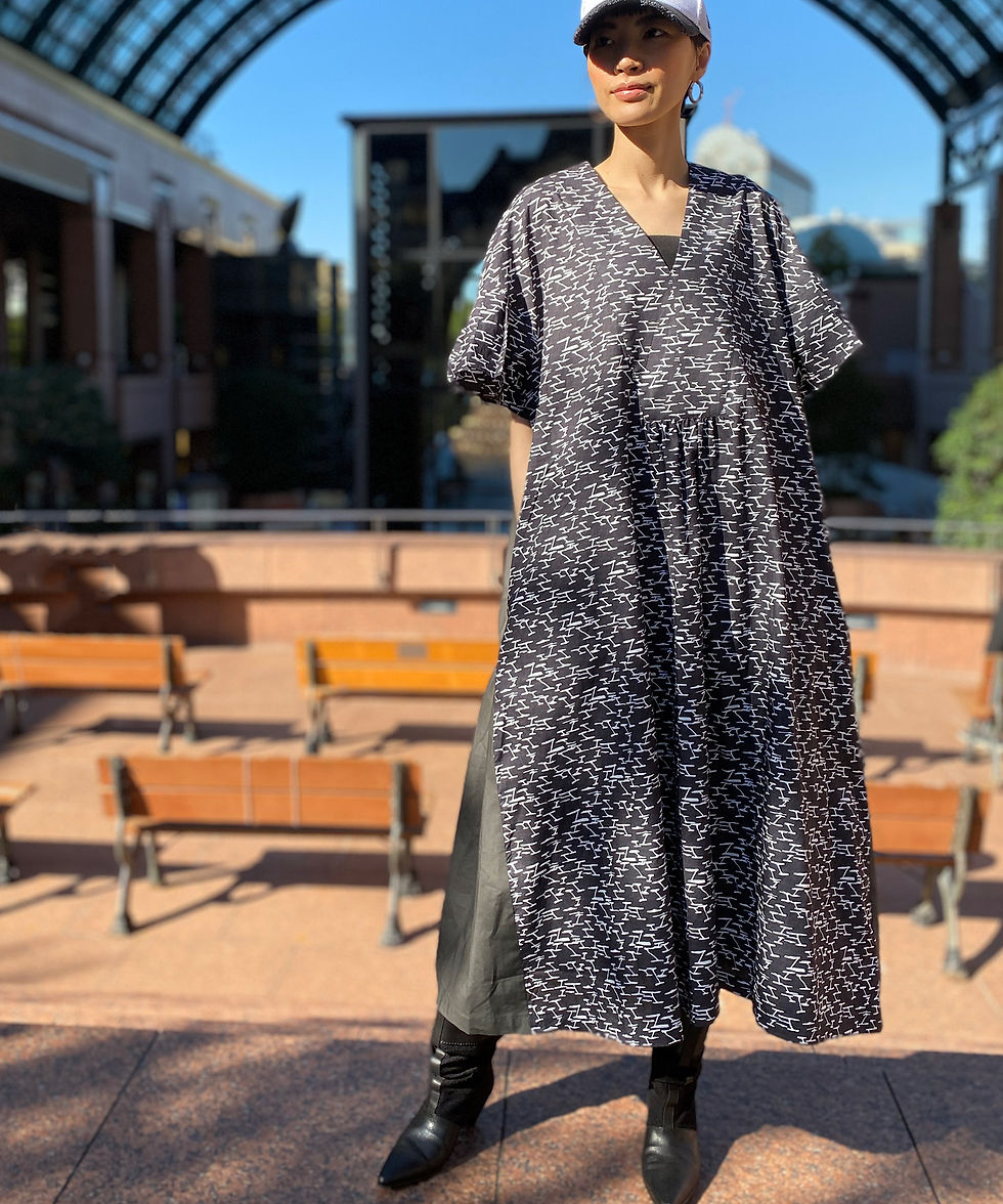 サムネイル： ★Import monotone print dress