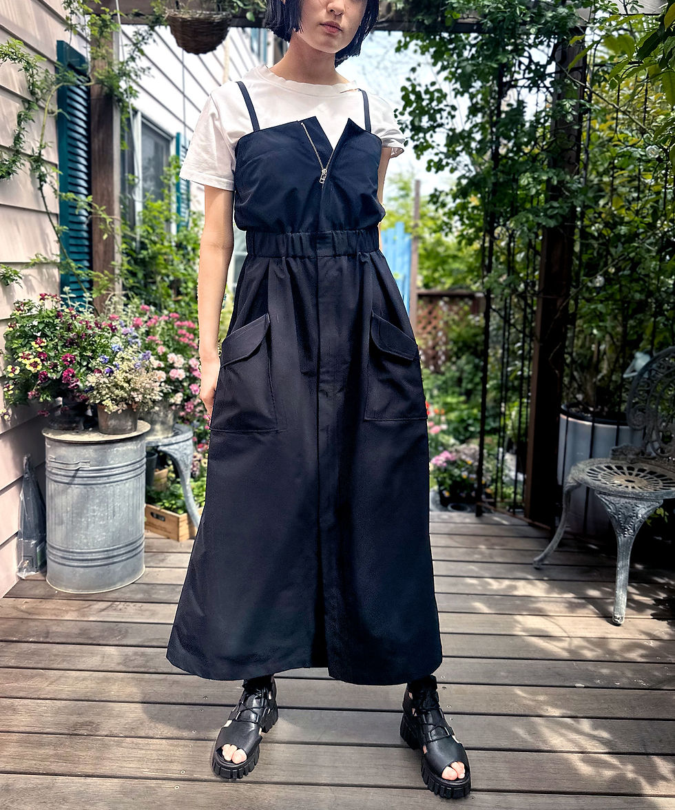 サムネイル： Front zip jumper dress