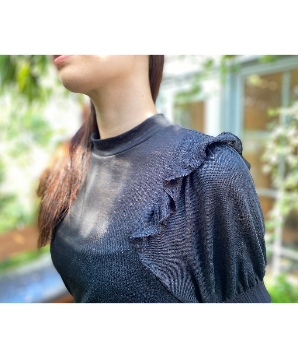 サムネイル： Linen gather maxi dress(SAMPLE)