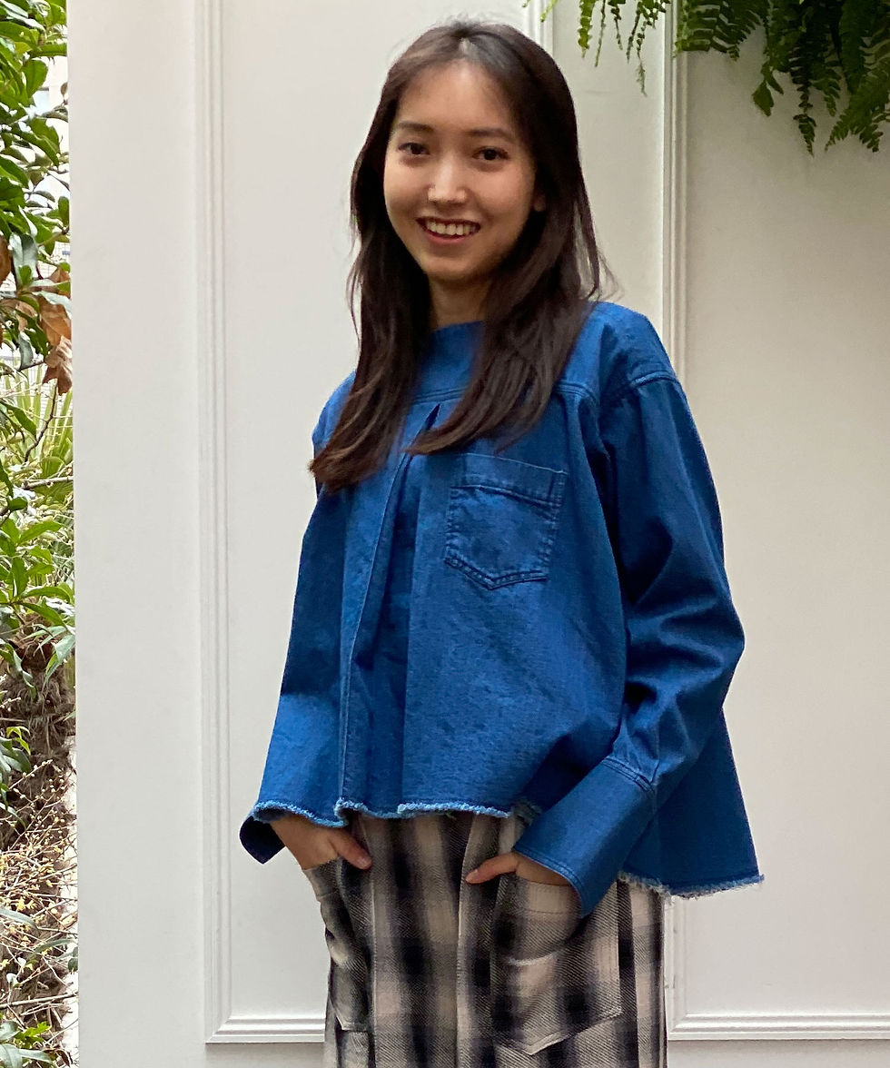 サムネイル： Denim flare design blouse