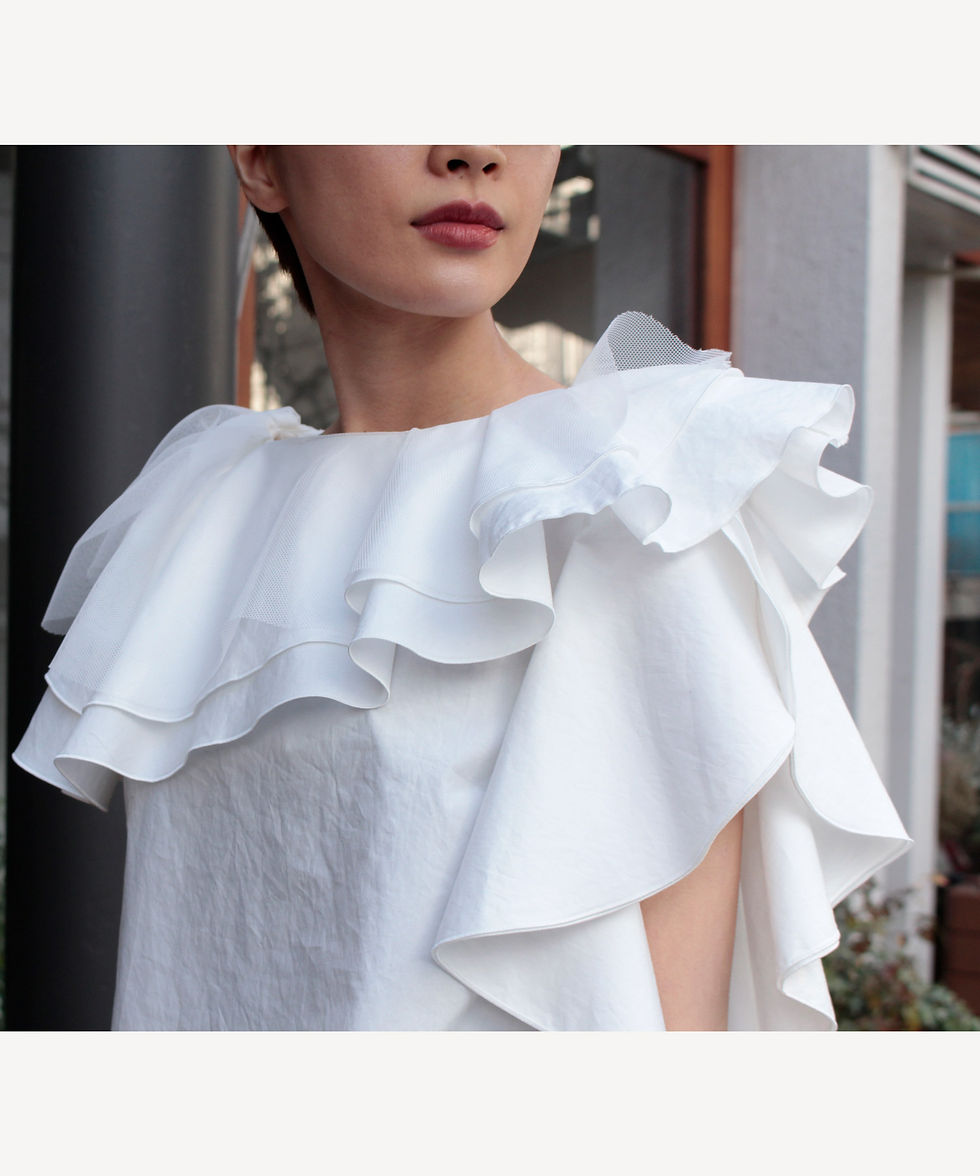 サムネイル： Tulle layered blouse