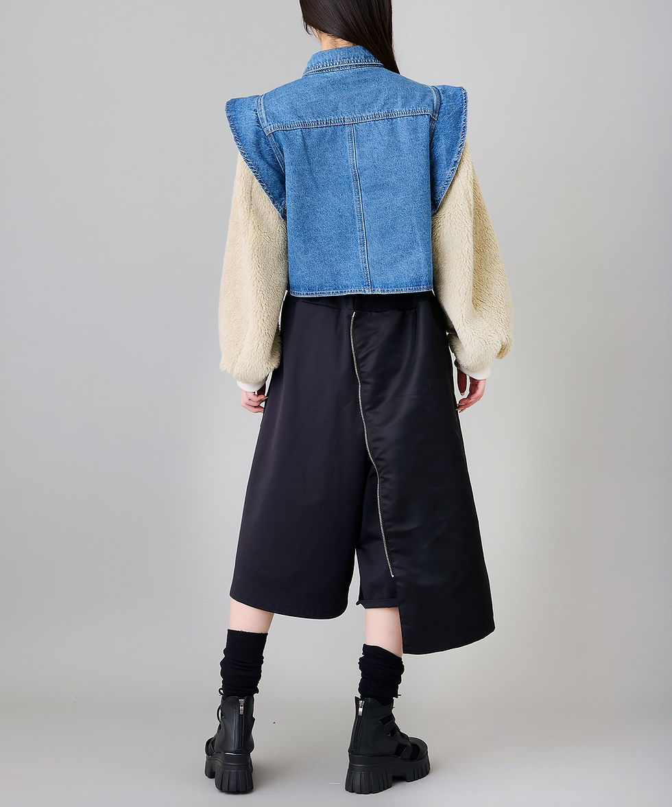 サムネイル： Military mix gaucho pants