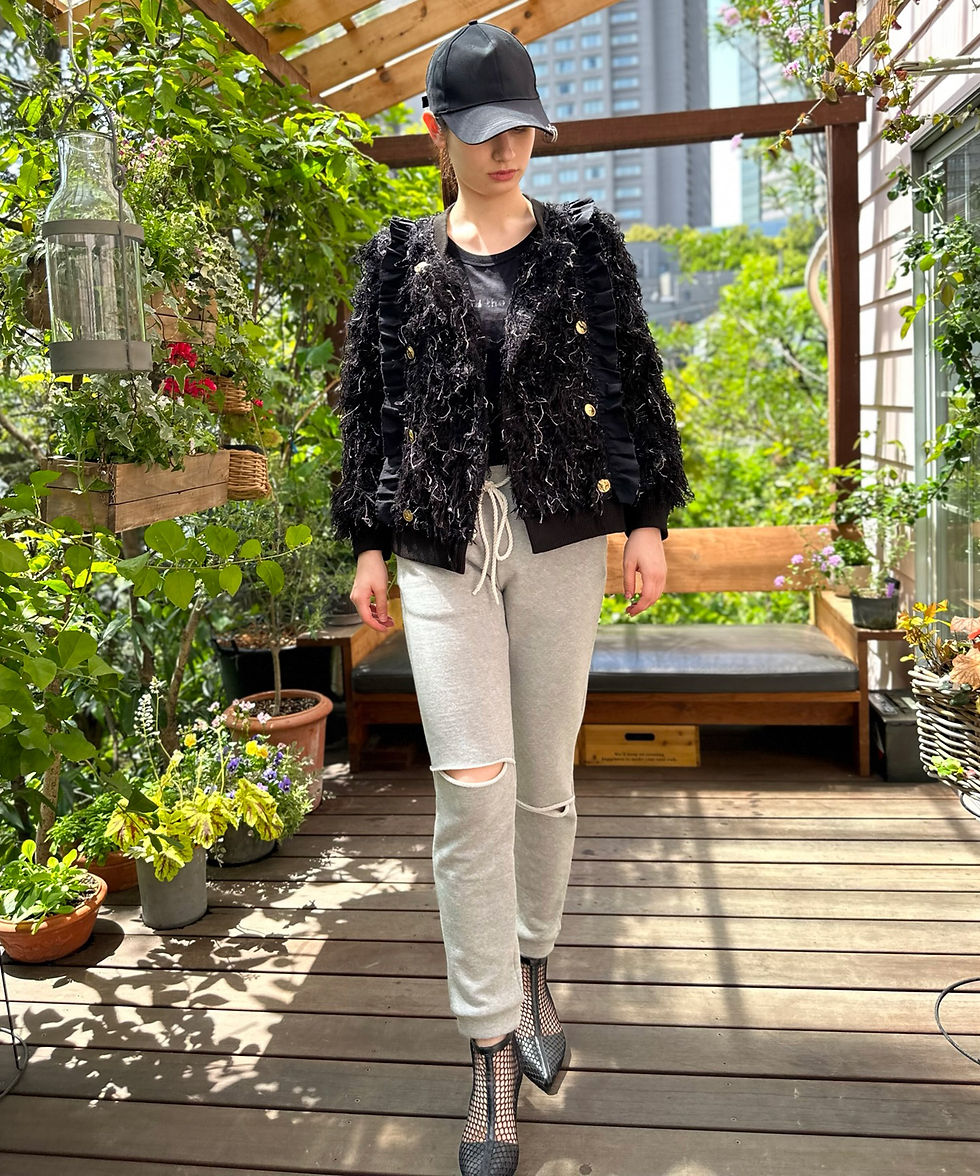 サムネイル： Import tweed double jacket