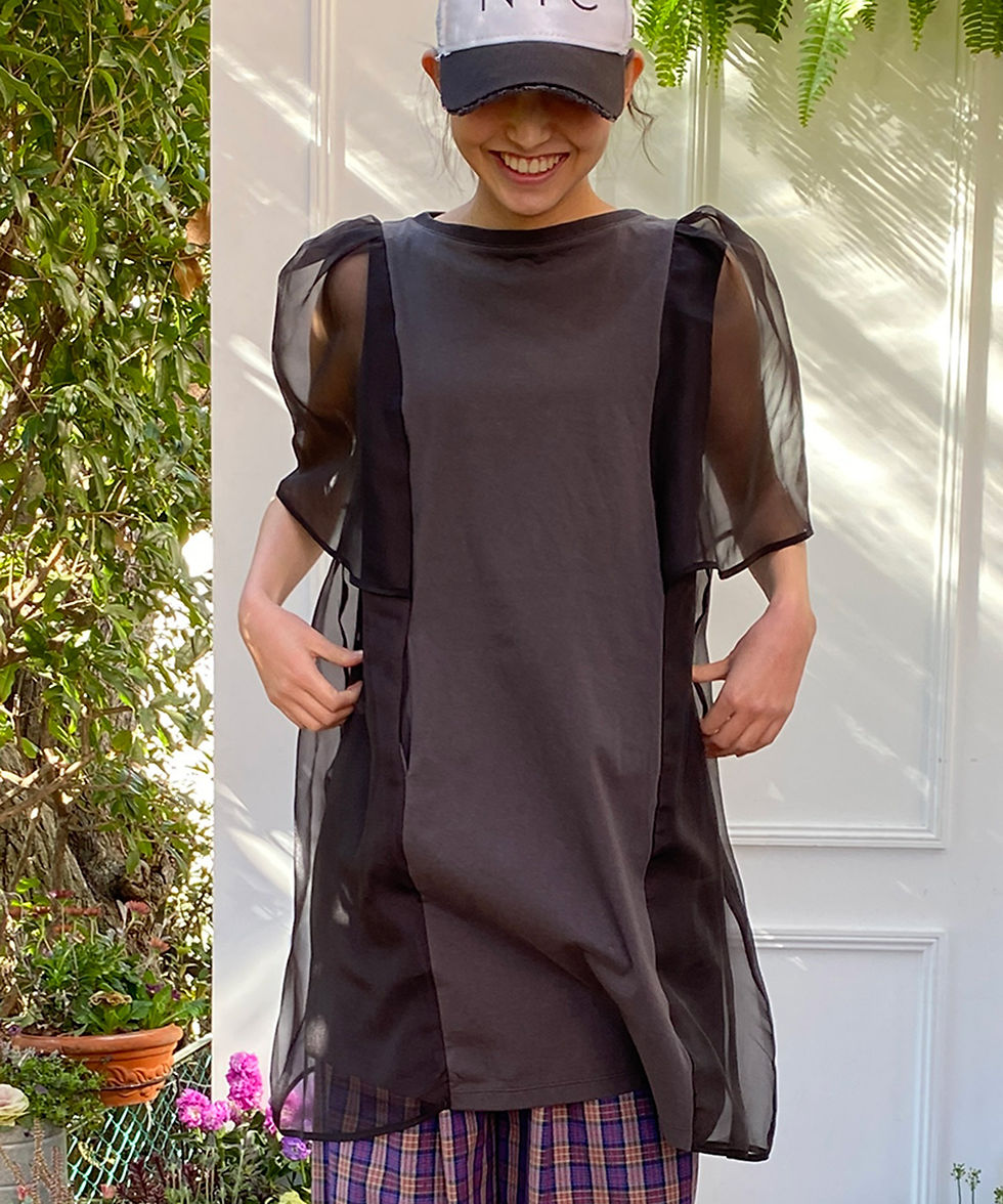 サムネイル： Sheer design dress