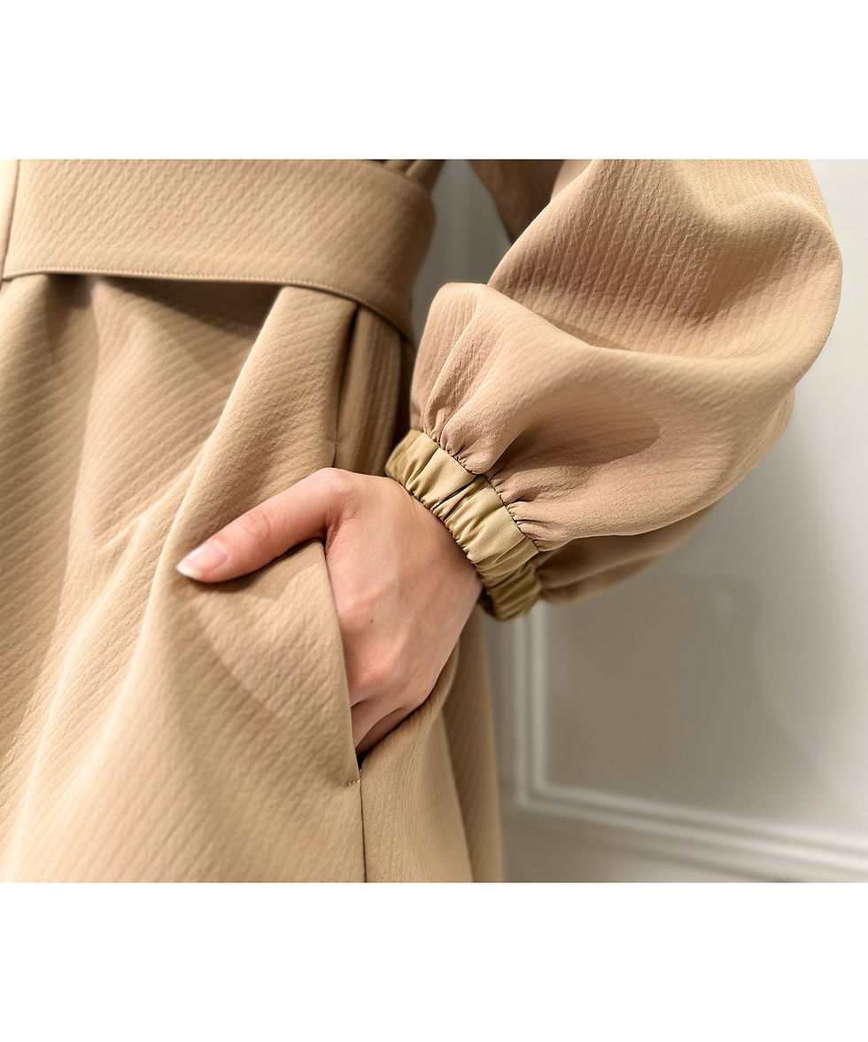 サムネイル： Quilted jacquard volume dress(SAMPLE)