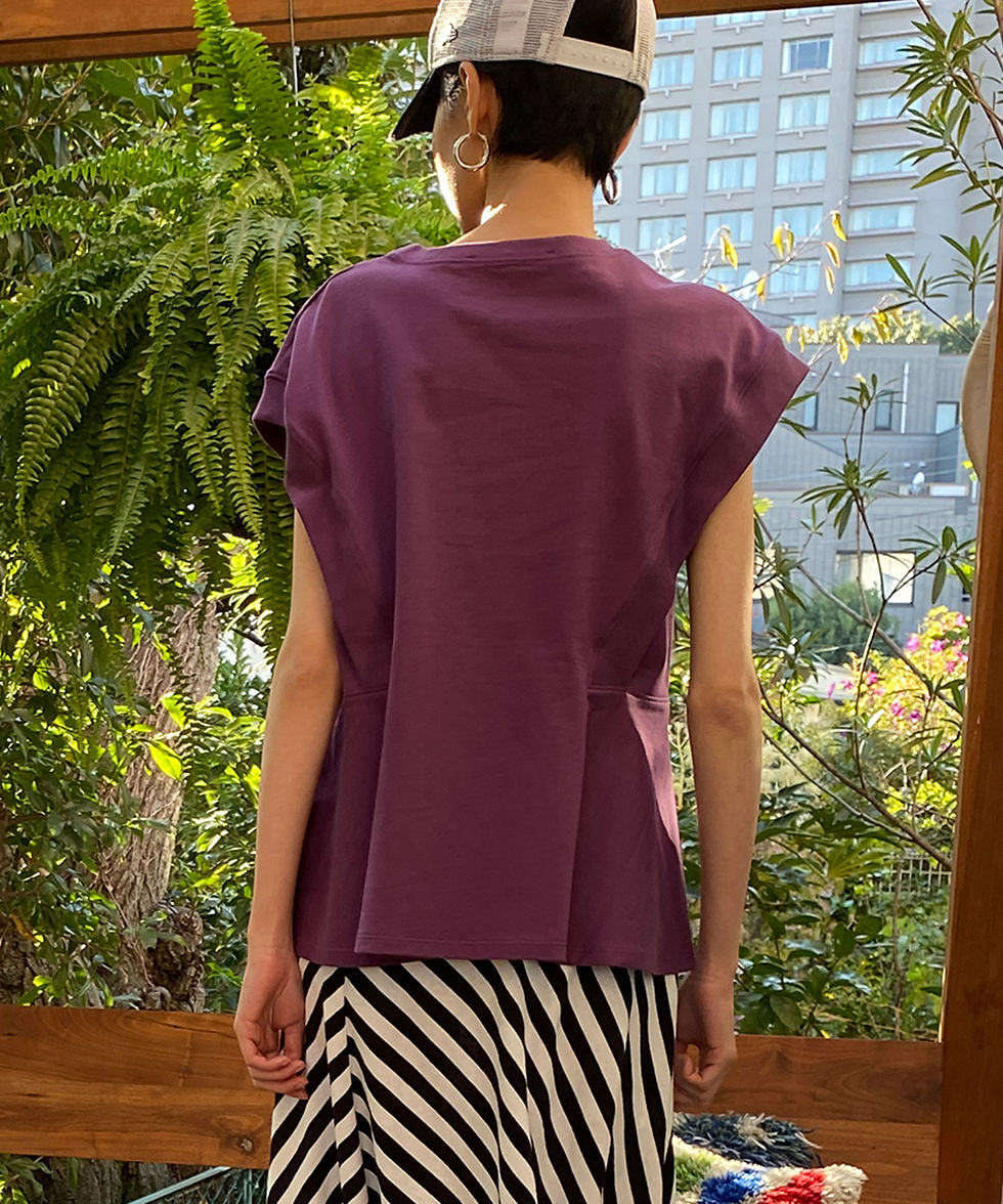 サムネイル： Organic cotton tuck design Tee
