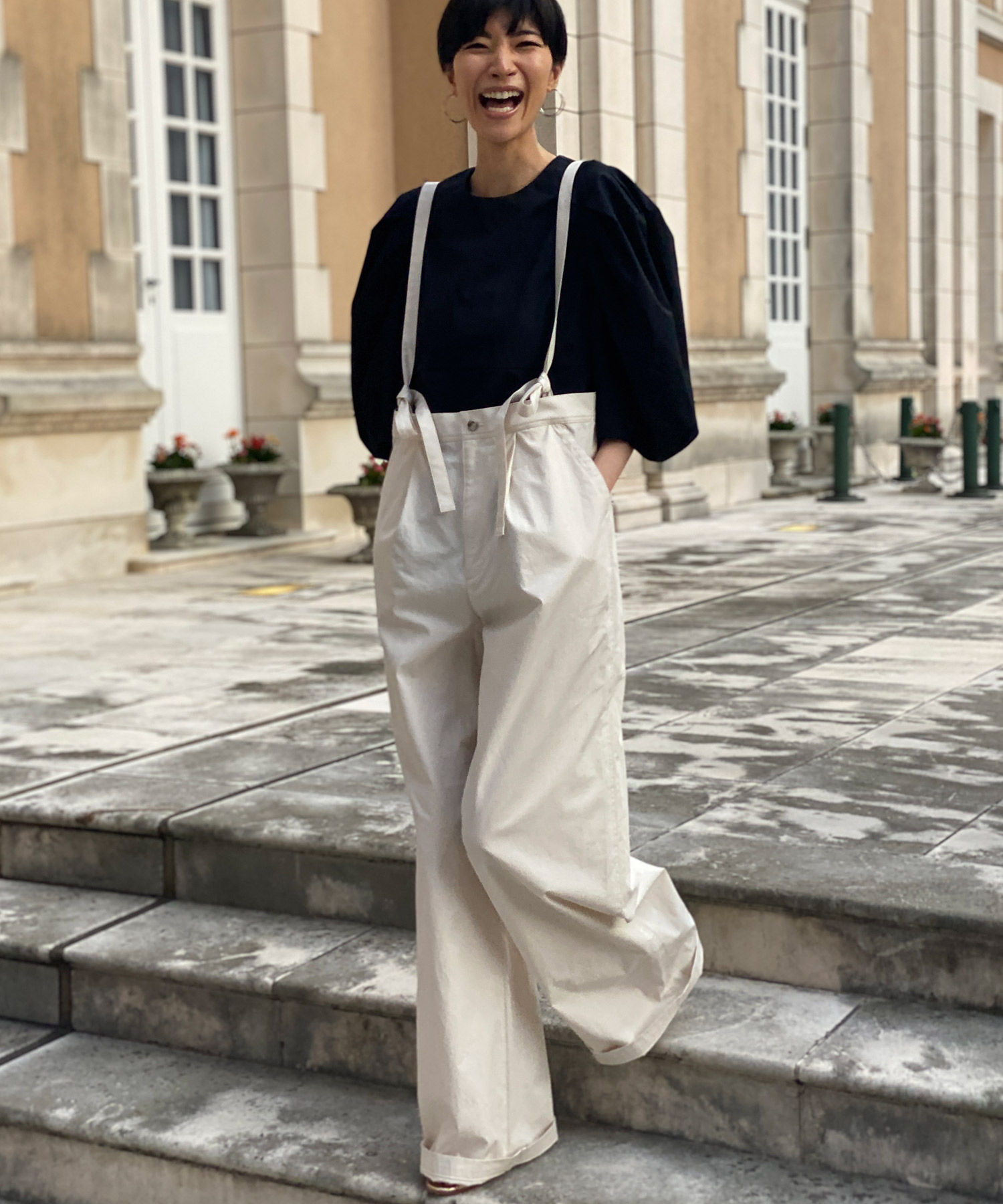 ☆High count washer wide pants