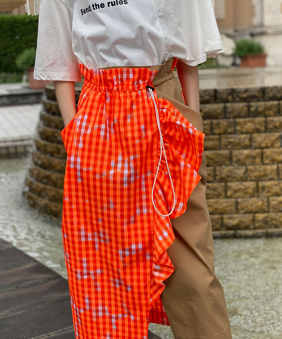 サムネイル： ☆Import gingham check skirt