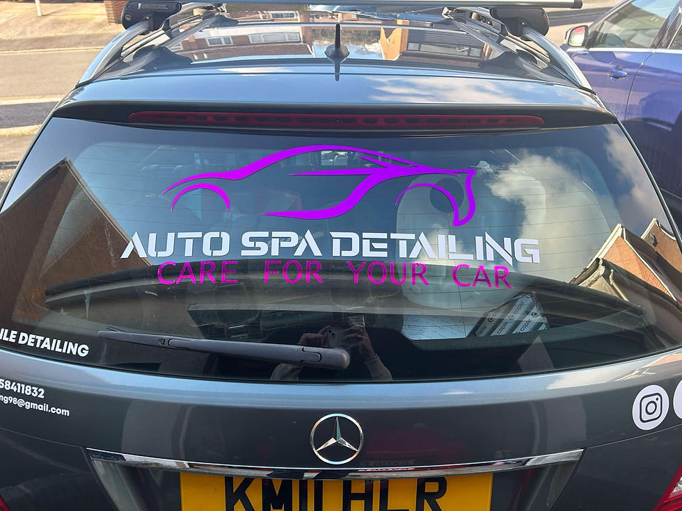 Auto Spa Detailing Rear Window