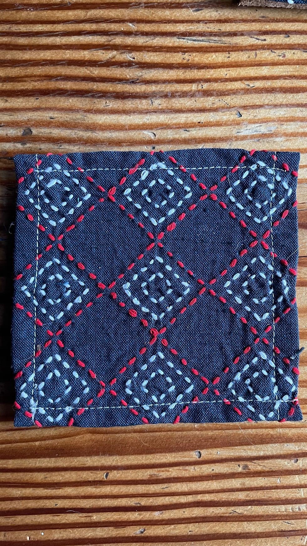 Thumbnail: sashiko coasters