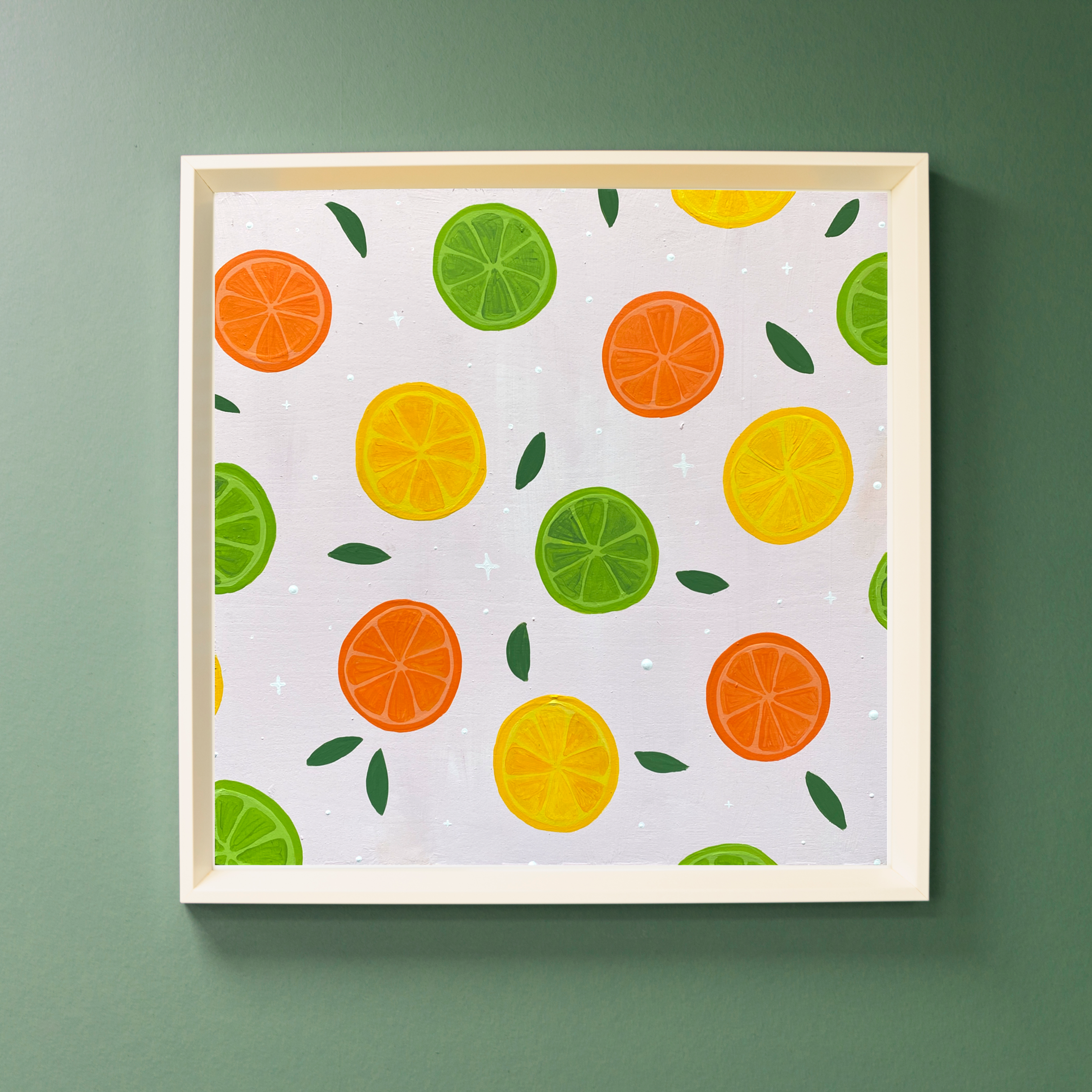 Painted Citrus Slices | Art Print