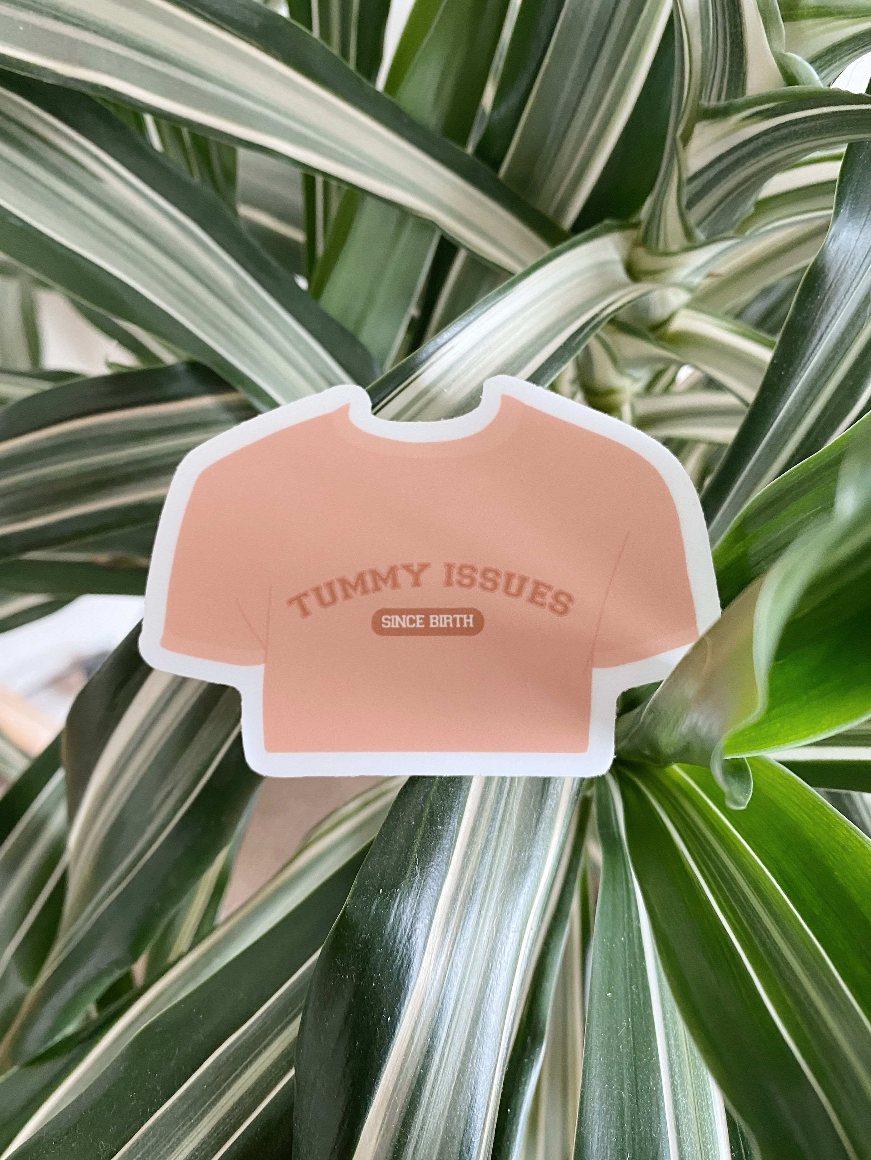 Tummy Issues Varsity Crewneck | Sticker