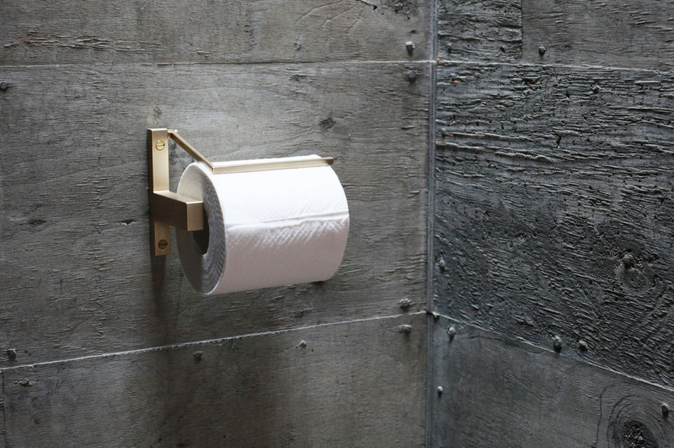 真鍮のトイレットペーパーホルダー