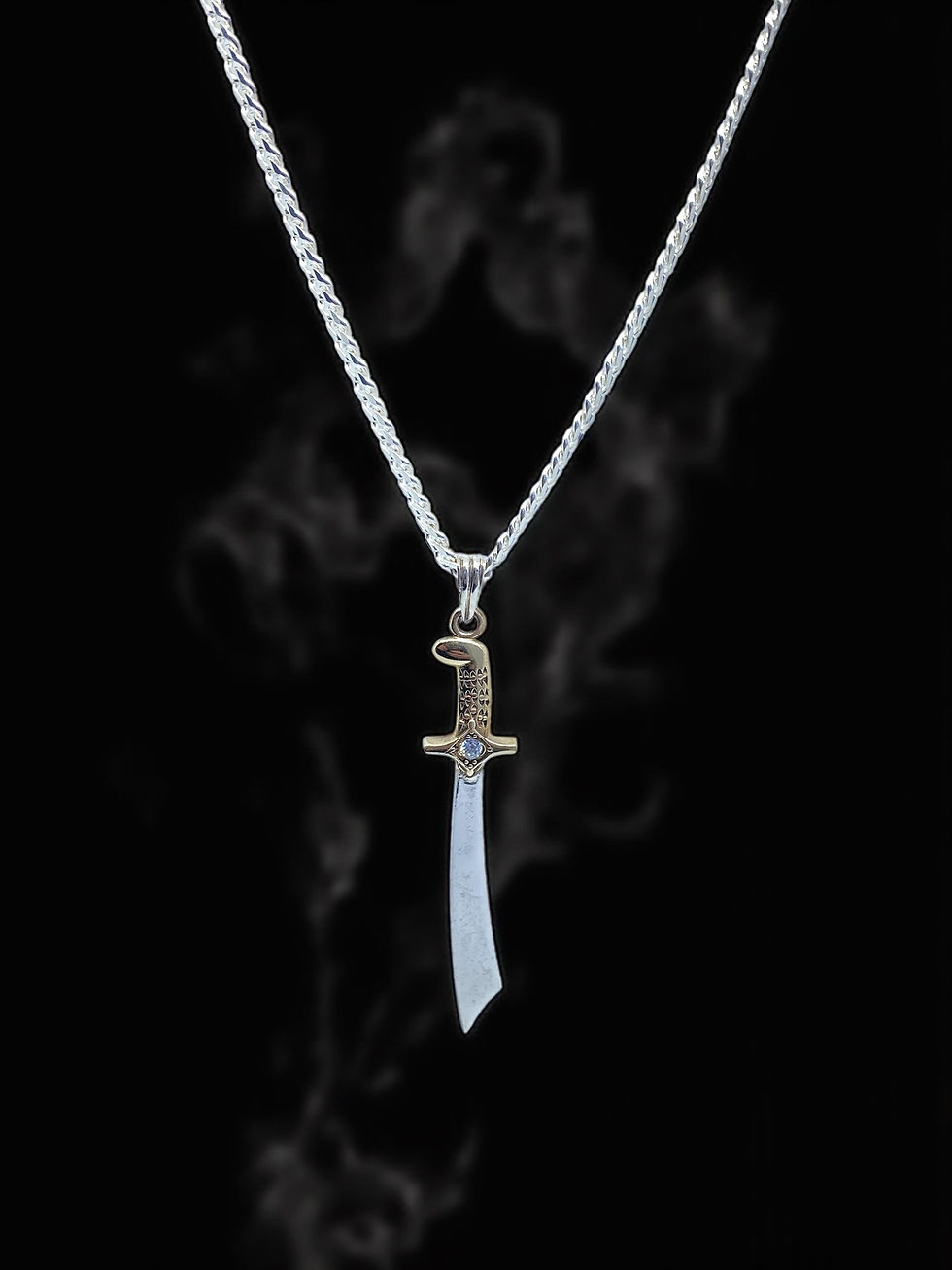 Küçük resim: zülfikar kılıcı kolye Gurmet model zincir 925 Ayar Gümüş