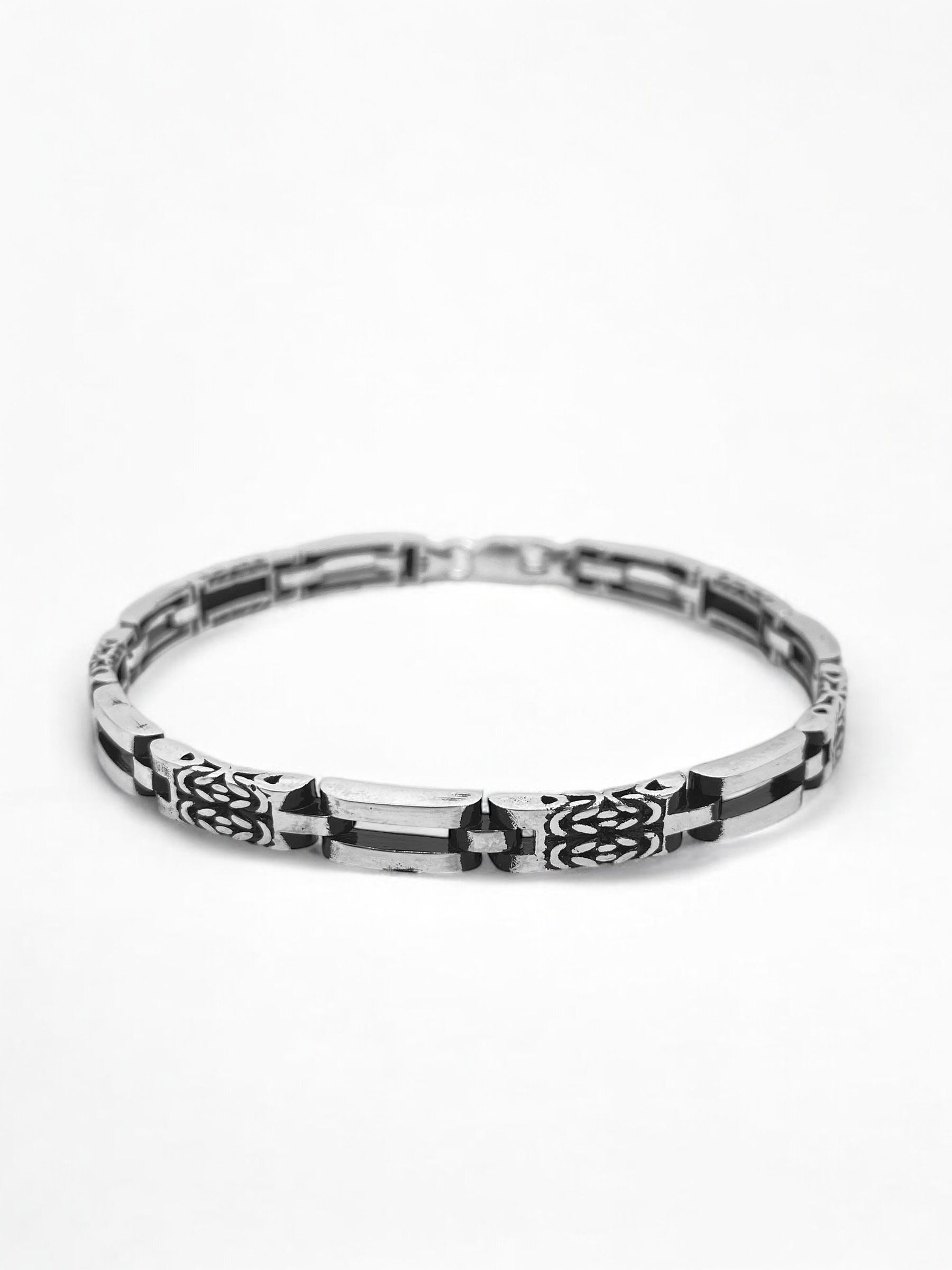 925 ayar Gümüş Erkek bilekliği Özel Tasarım