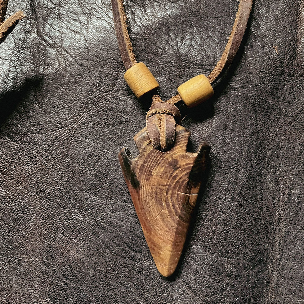 Applewood Arrowhead Pendant