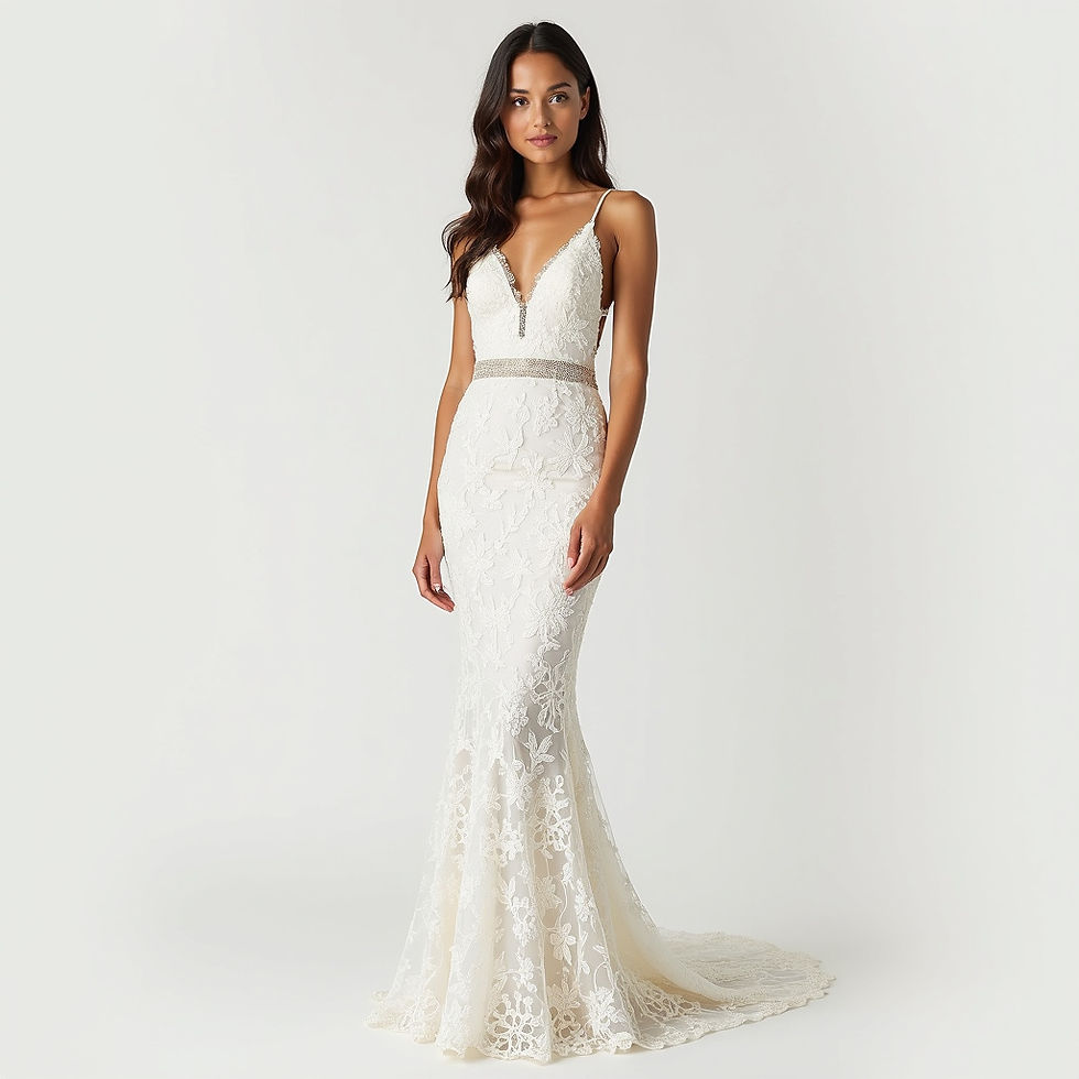Vestido Sereia Renda