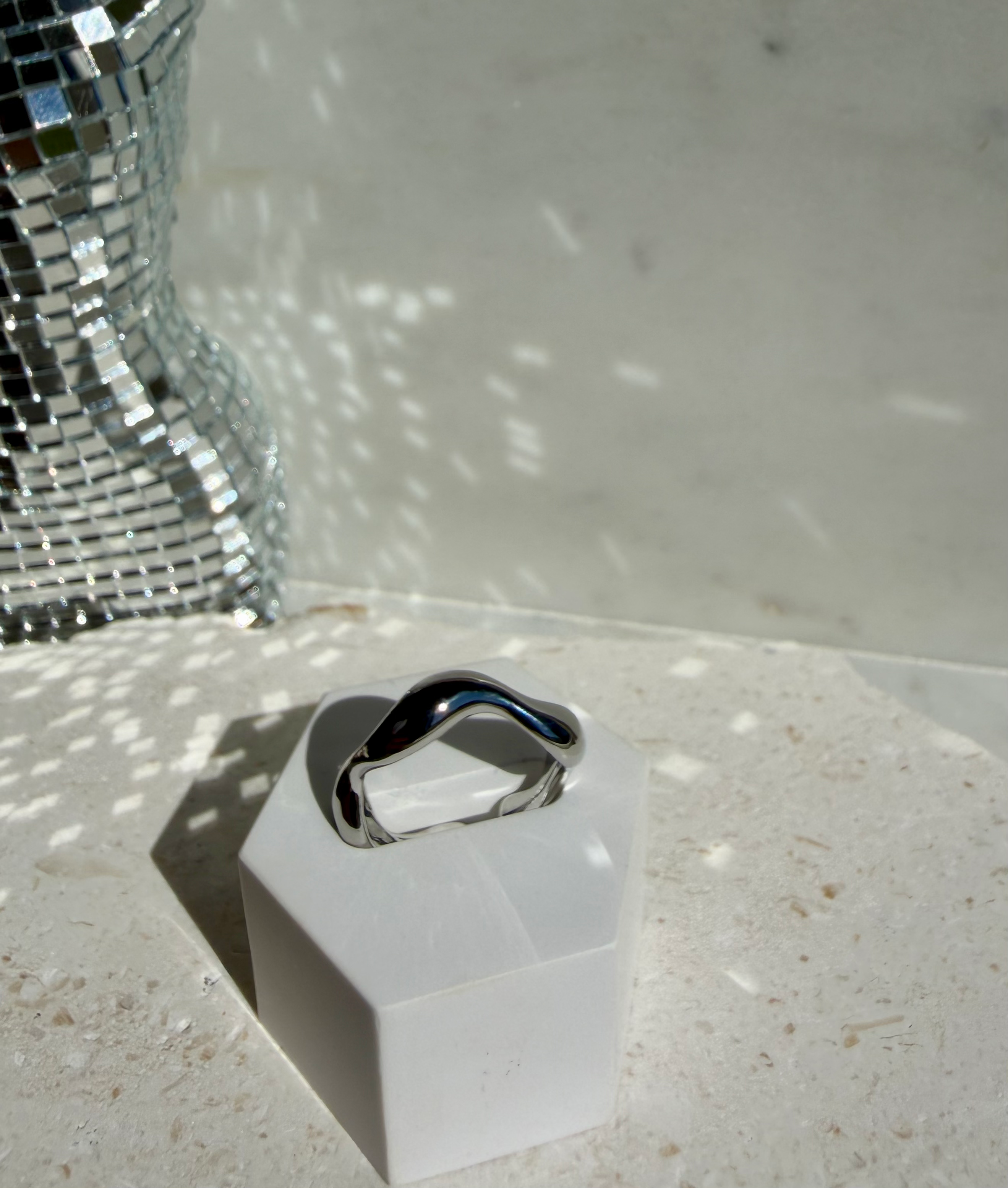 Silver Wave Ring