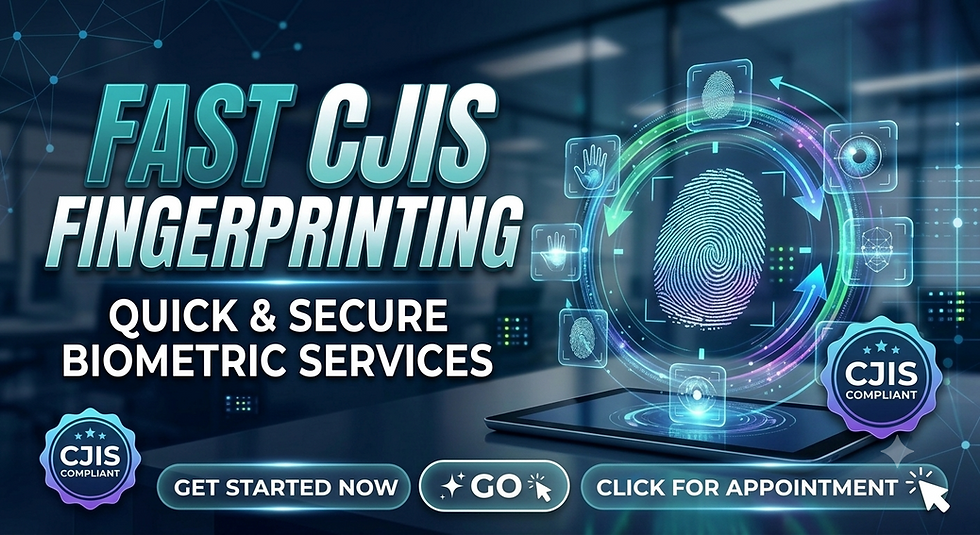 CJIS Fingerprinting Clinton