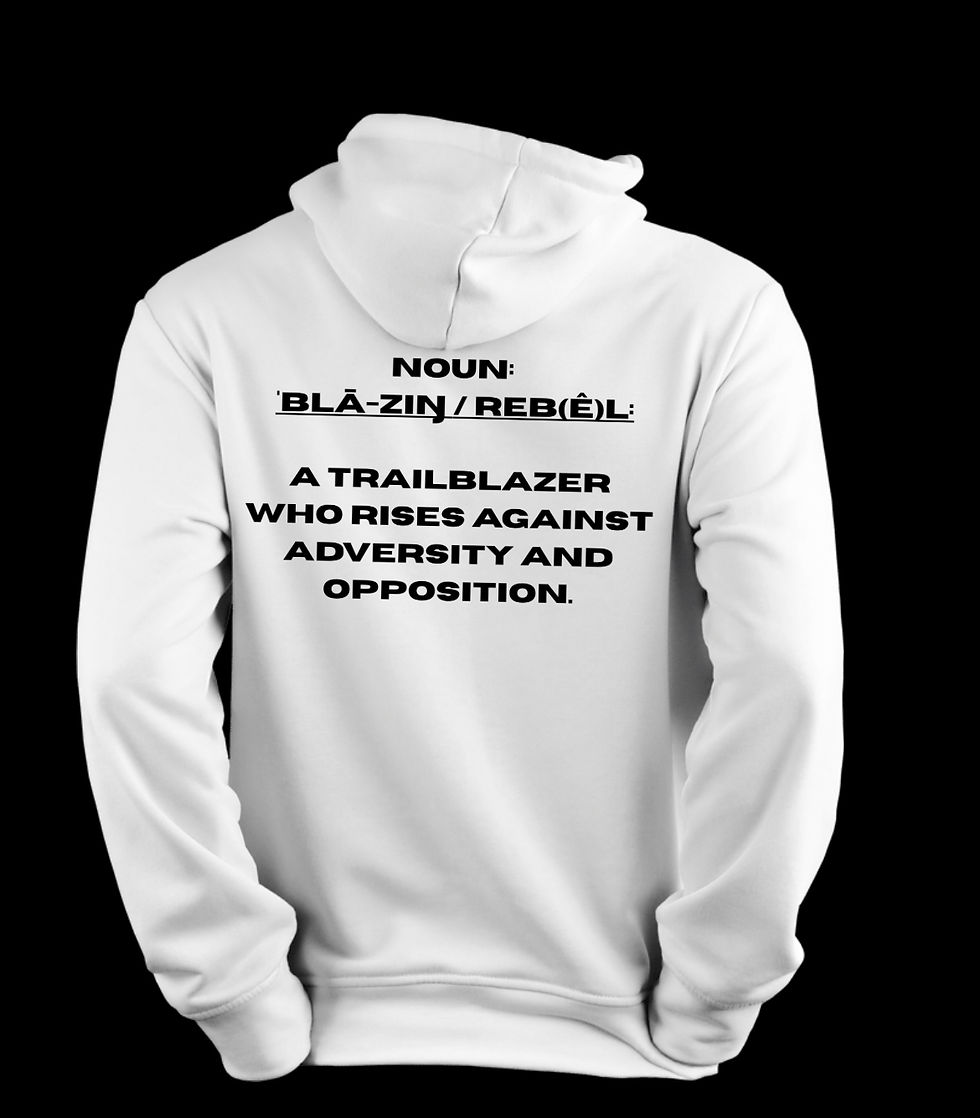 Thumbnail: “Blazin Rebels” White Pullover Hoodie  