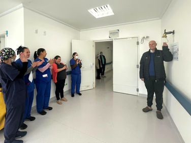 Um “Toque de Esperança” marca fim de tratamentos oncológicos no HRO