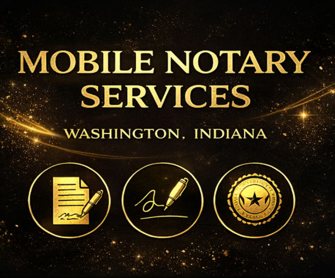 Mobile notary services Washington Indiana