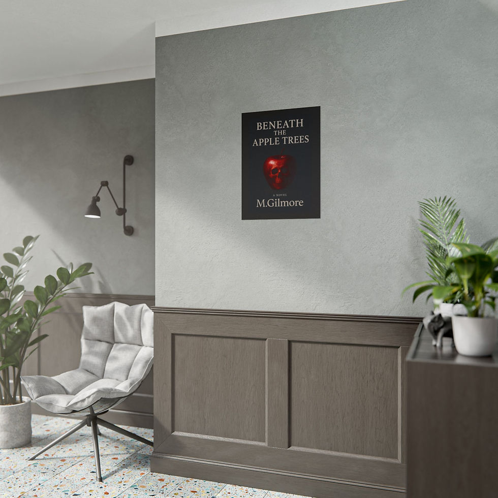 Thumbnail: Rolled Poster — "Beneath the Apple Trees" Murder Mystery Novel Book Cover Print