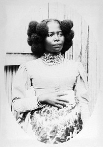 old photo of black woman with stylish hair