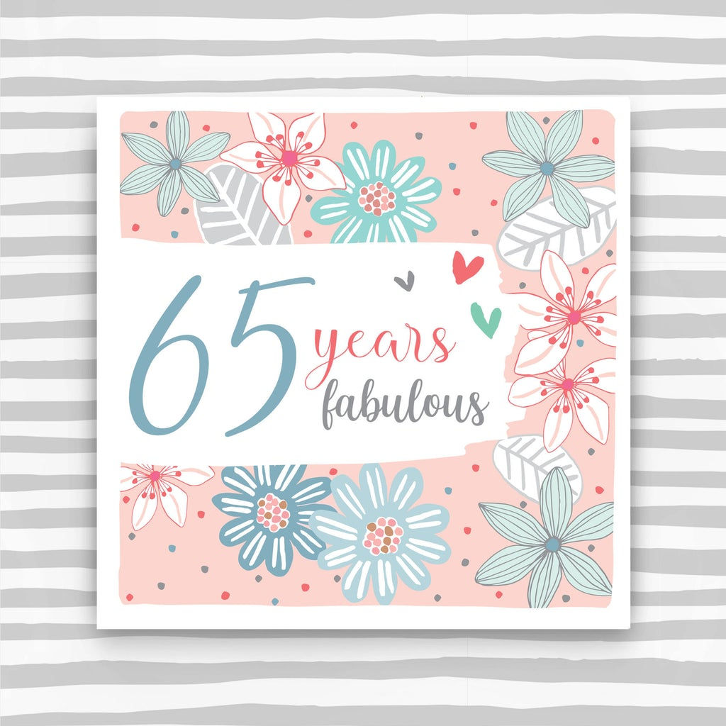 65TH BIRTHDAY CARD