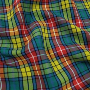 Thumbnail: Long tartan wrap beaded bracelet - various tartan fabrics available 