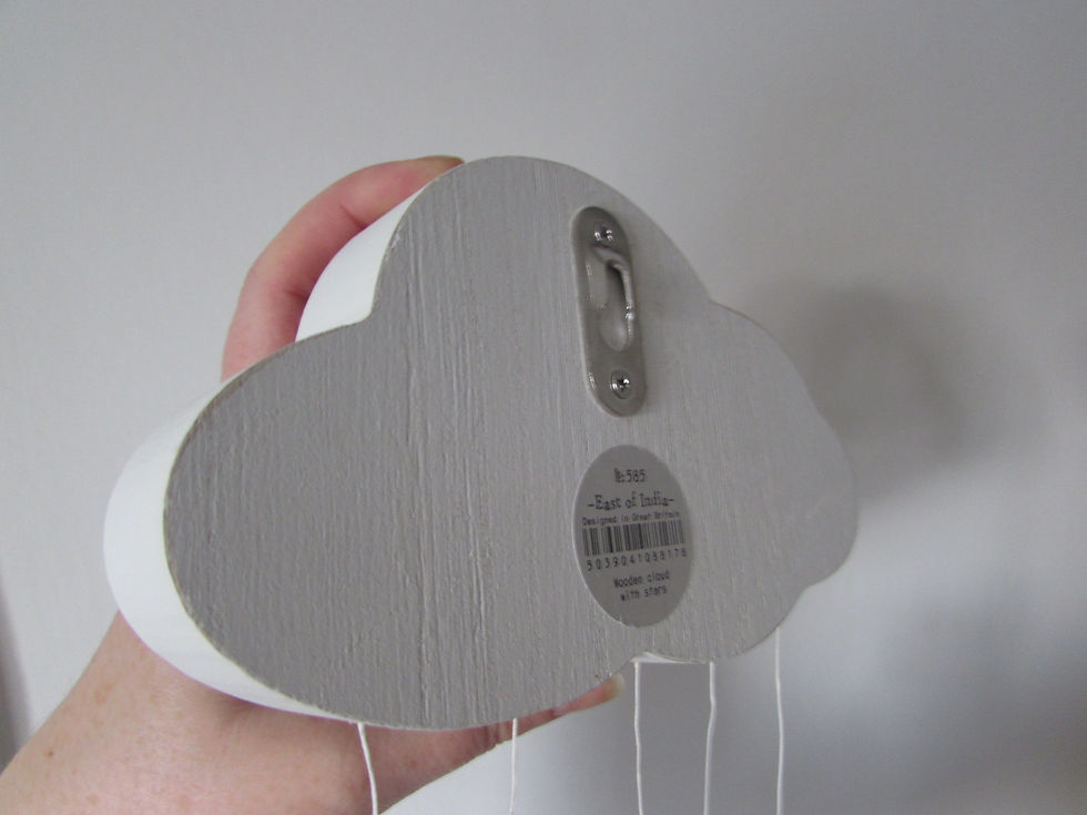 Thumbnail: Wooden cloud with hanging stars