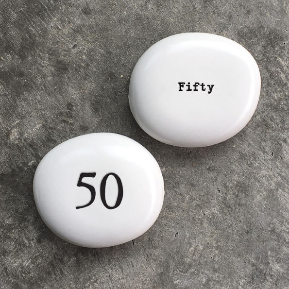 50 - porcelain pebble