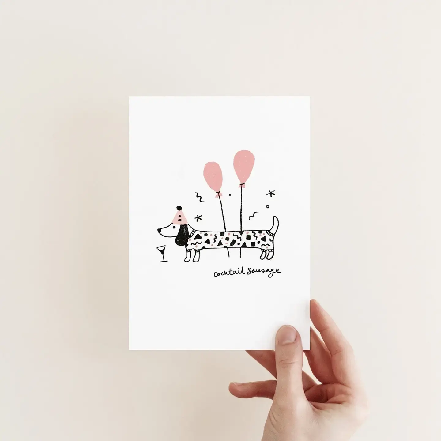 Cocktail Sausage Card