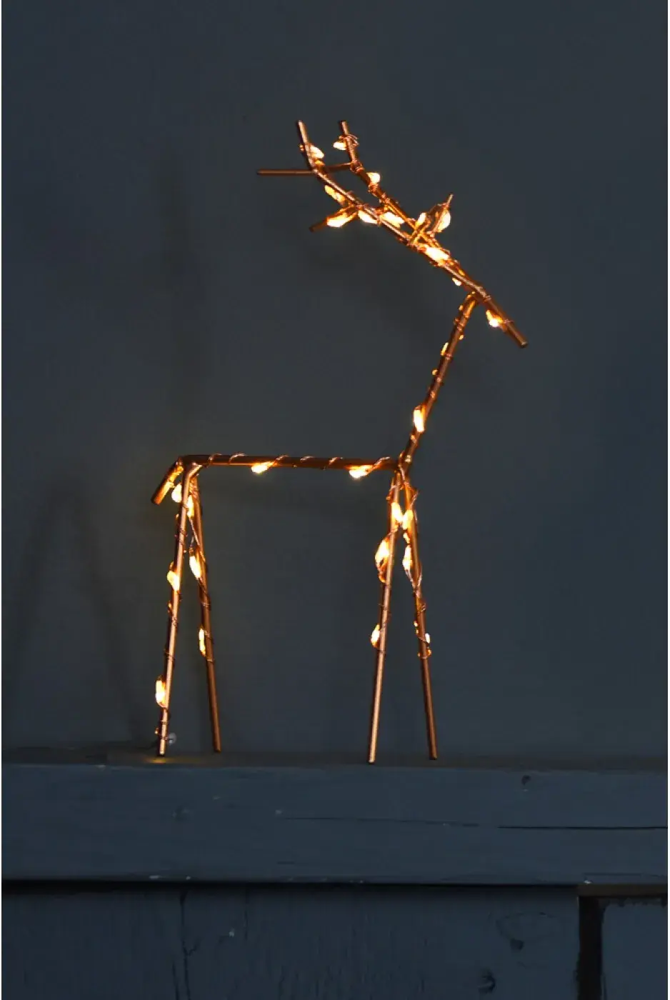 Thumbnail: Small deer light up ornament
