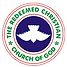 Logo of the Redeemed Christian Church of God featuring a white dove inside a blue and green circular seal
