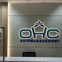 office signboard backlit sign